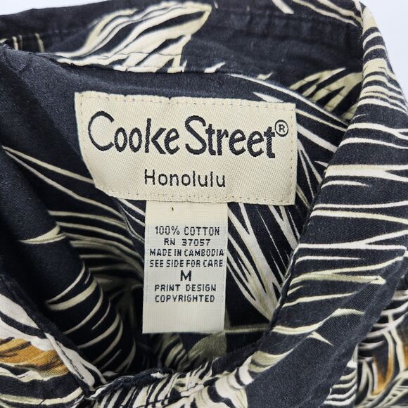 Cooke Street Shirt Mens Medium Fronds Hawaiian Short Sleeve Button Up Summer M - Picture 9 of 10